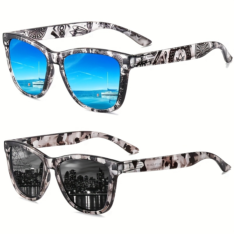 Men's Polarized Sunglasses Couple Unisex Multiple Flower - Temu