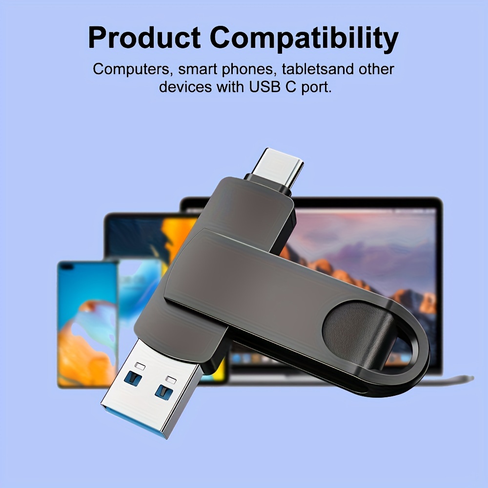 leizhan USB C Flash Drive 128GB, Type-C USB Memory Stick for Samsung Galaxy  S10+, S10e, S10,S9, Note 9, S8,Google Pixel XL Thumb Drive, with USB OTG