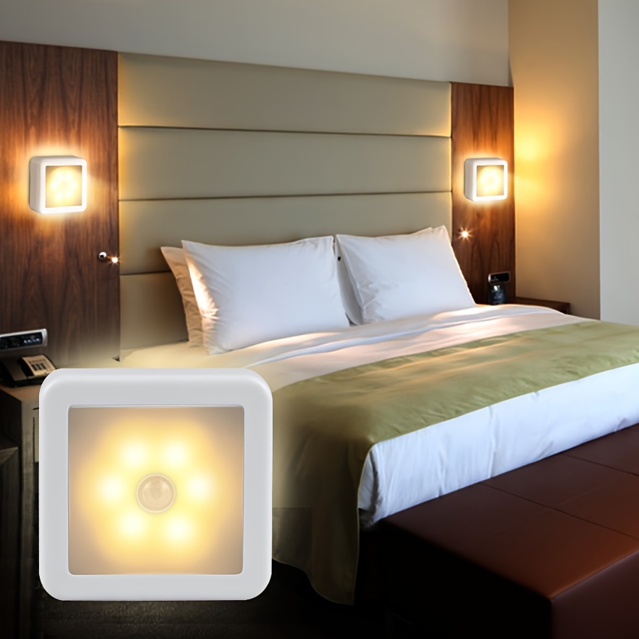 OriFiil Luces LED con Sensor de Movimiento, 1M Tira LED Pilas, Luz Armario,3000K  Blanco Cálido Nocturna para Debajo Cama, Habitacion, Pasillo Baño, Cocina,  Escaleras : : Iluminación