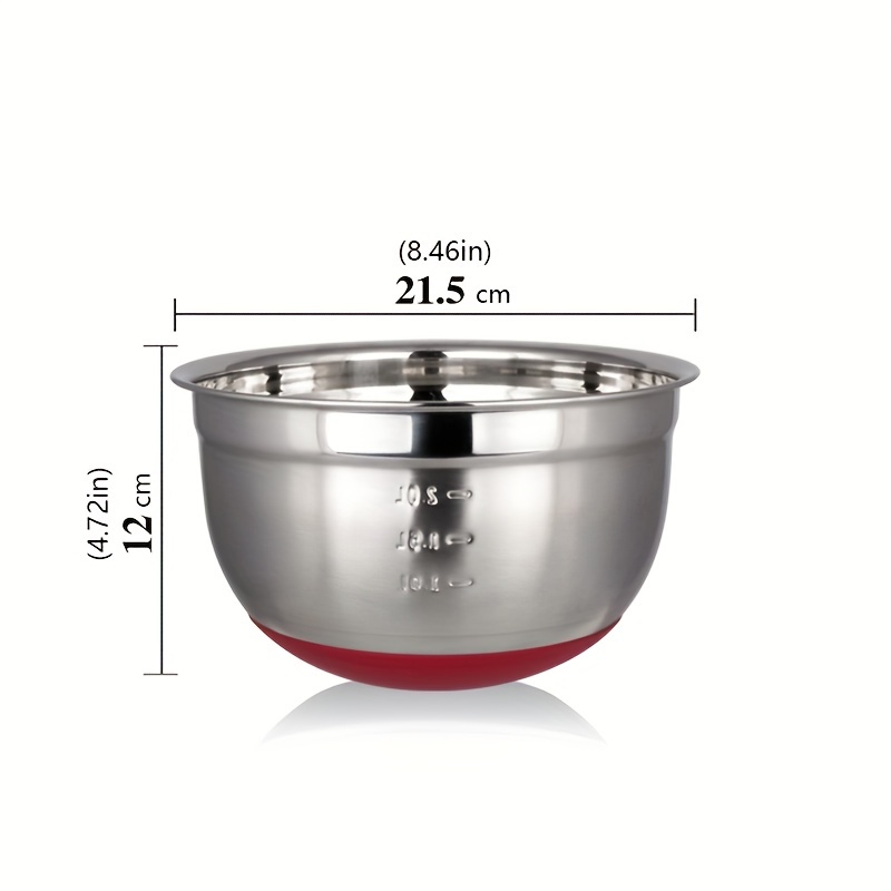 Large Stainless Steel Mixing Bowl Perfect For - Temu