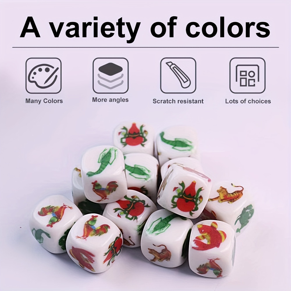 5pcs Essential Party Dice for Multiplayer Games