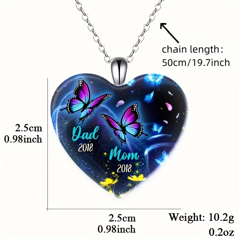 Butterfly memorial clearance necklace