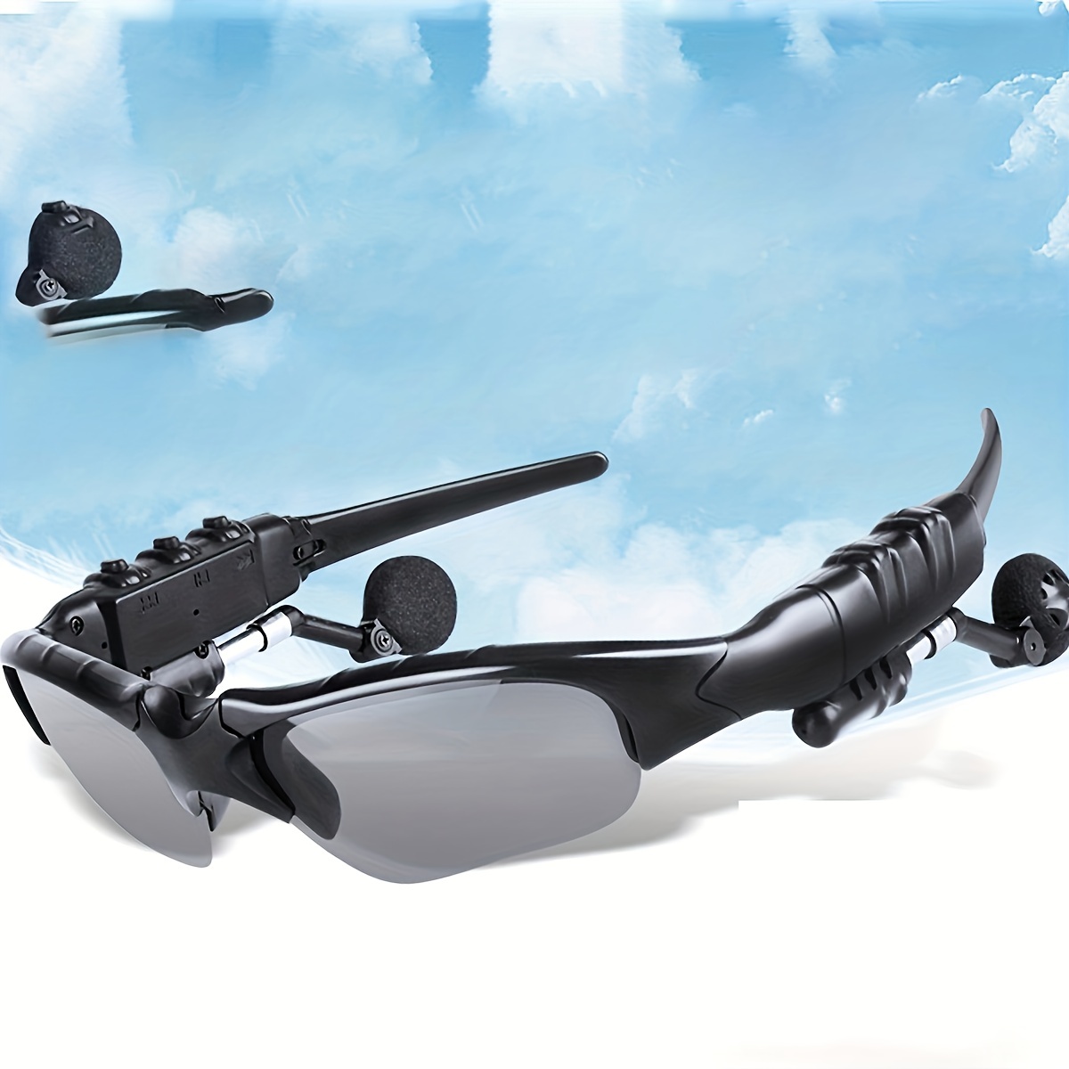 KUMI Meta V1 Smart Glasses Polarized Sunglasses Bluetooth glasses IPX4  Waterproof Open Ear Headphones Bluetooth Phone Call