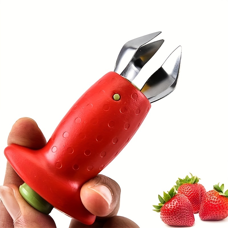 Red Strawberry Slicer Creative Strawberry Huller Stem - Temu