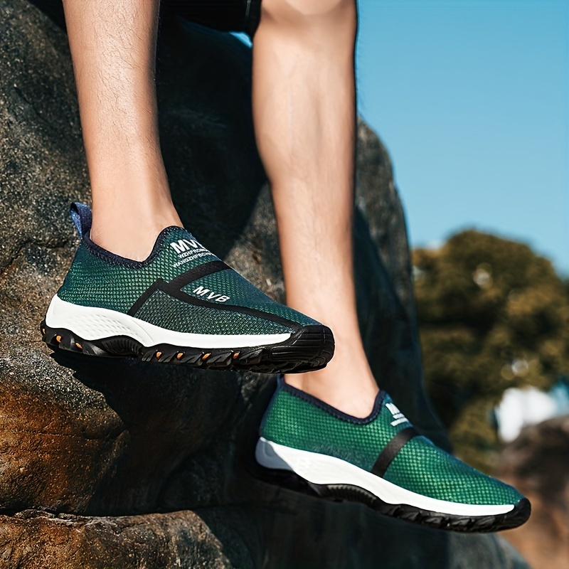 Men's Lightweight Slip On Casual Sneakers Soft Sole Sock Shoes