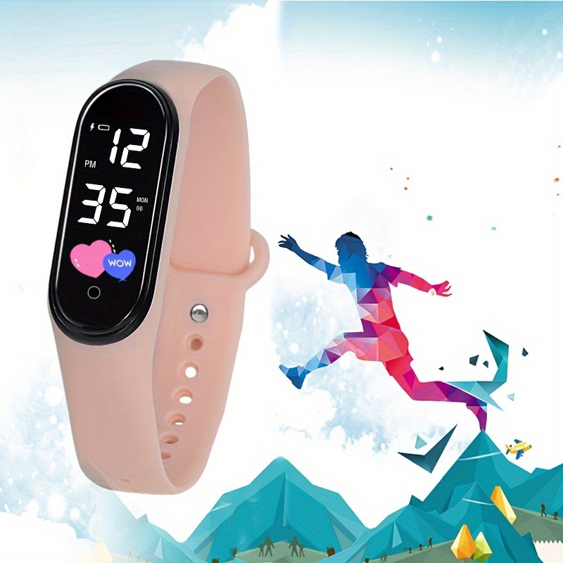 Waterproof Sports Watch Dual LED Screen for Outdoor Activities