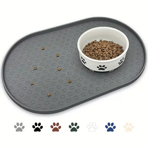 Dog Food Mat - Dog Bowl Mat - Pet Food Mat - Dog Mat for Food and Water -  Dog Feeding Mat - Dog Water Bowl Mat - Waterproof Dog Water Mat - UnikLook