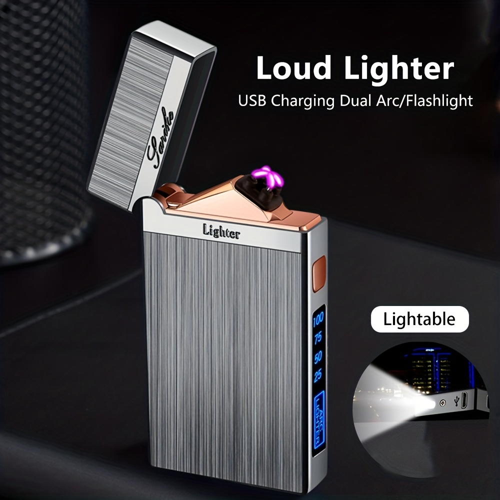 New Cigarette Lighter Metal USB Charging Lighter Rechargeable