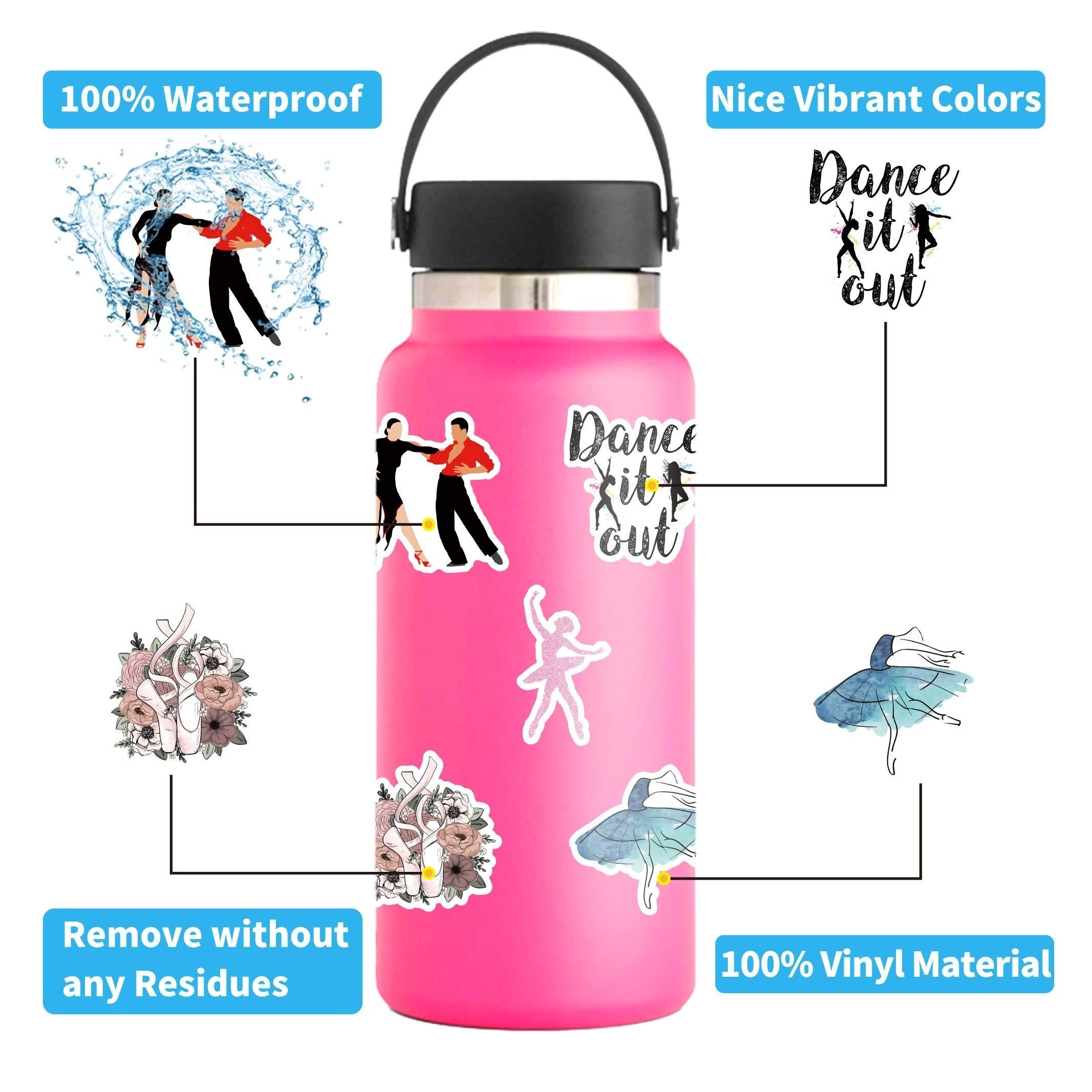 Clerance! 100pcs Preppy Stickers Pink Cute Vinyl Aesthetic Water Bottle  Stickers Waterproof 100 Sticker Pack for Laptop Water Bottles Computer  Phone Stickers for Kids Teen Girls Stocking Stuffer Gift 