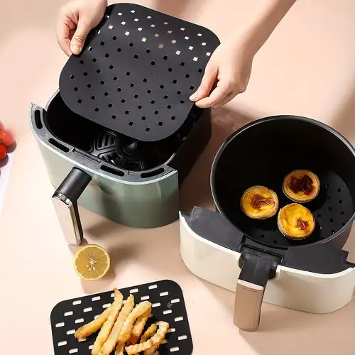 Oven Baking Tray Food Grade Reusable Basket Mat Easy Clean Air Fryers Oven  Grill Pan Air Fryer Accessories Kitchen Accessories - AliExpress