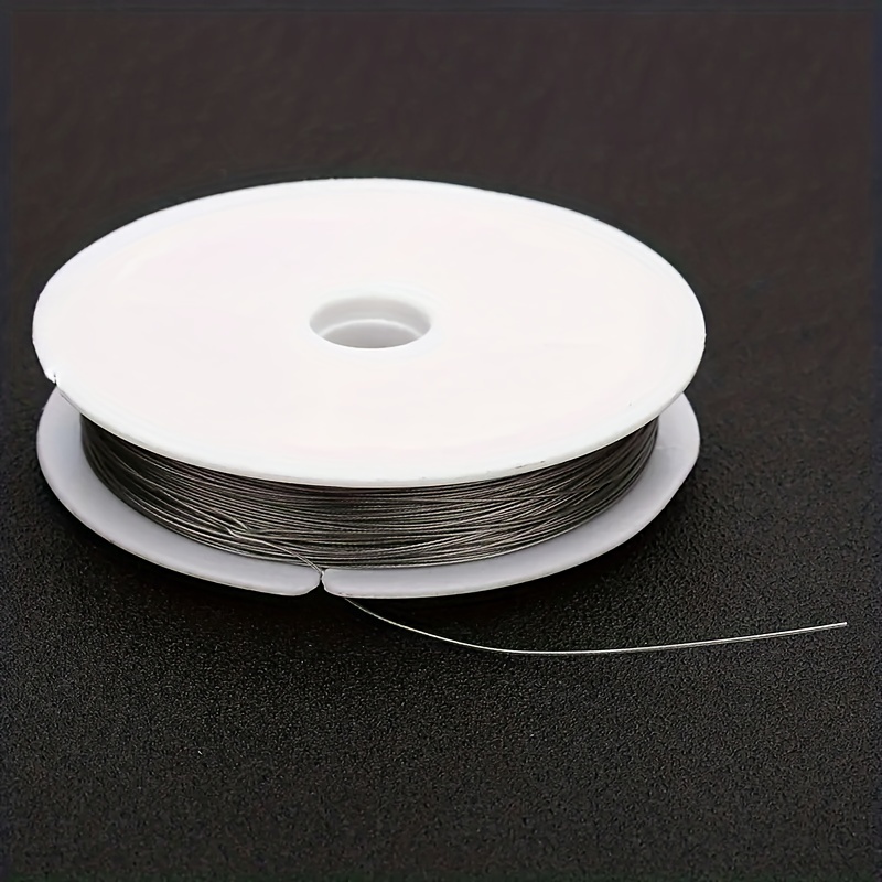 0.3-0.7mm1 Roll Steel Wire Lead Handmade Beading Wire Rope Braided Beading  Wire Soft Stainless Steel Wire For Diy Bracelet Necklace Jewelry Making