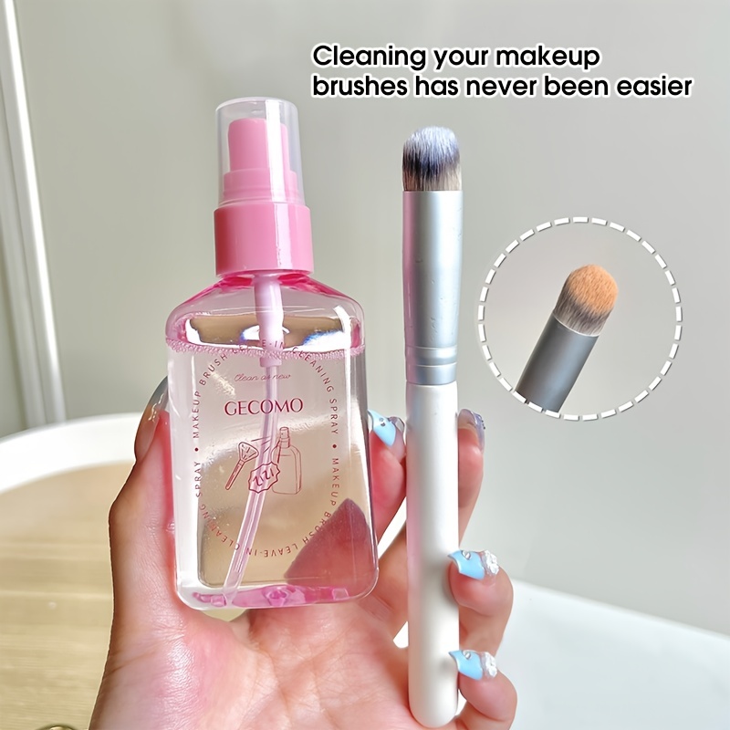 Limpiador Herramientas Maquillaje Solución Limpieza - Temu