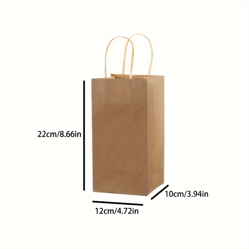 Biodegradable Brown Kraft Paper Bags Packaging Takeaway Paper Bag