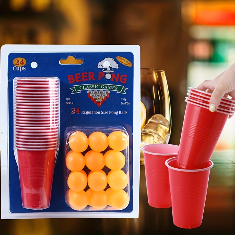 40 Beer Pong Cups & 4 Beer Pong Balls The Official Store of Beer Pong –  Get Pong