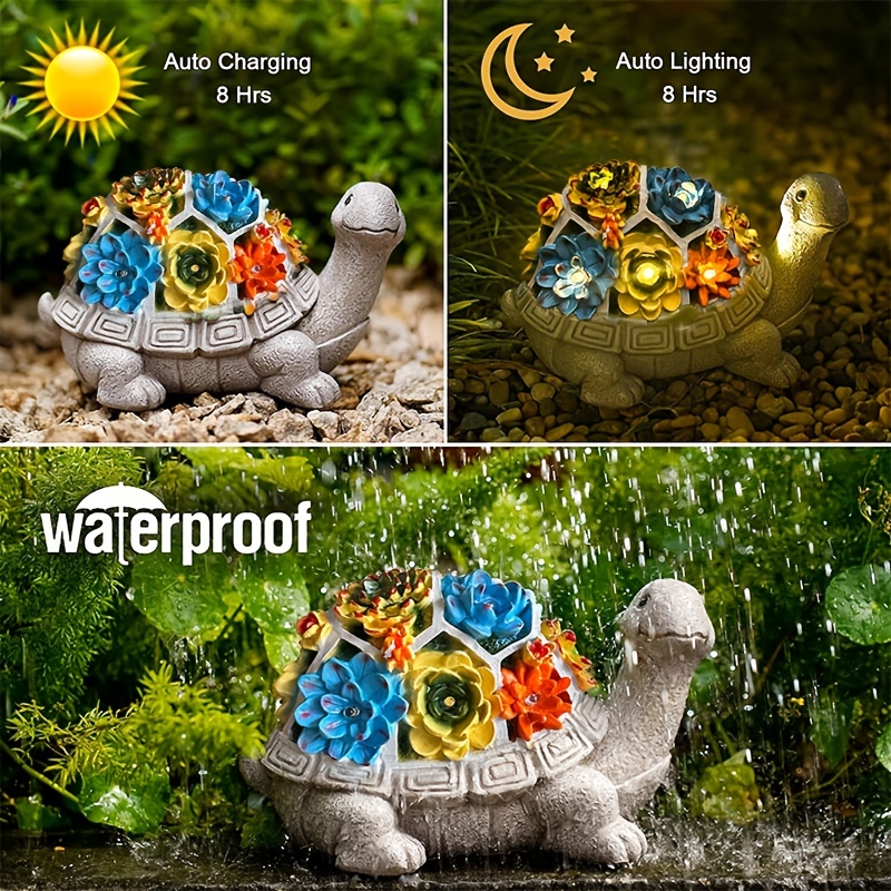 statues de jardin tortue décoration de jardin liquidation statue solaire  avec 7 lumières led ornement extérieur pour l'extérieur tortue figurines de  jardin décorations mignonnes pour patio yard de 2023 ? $35.99