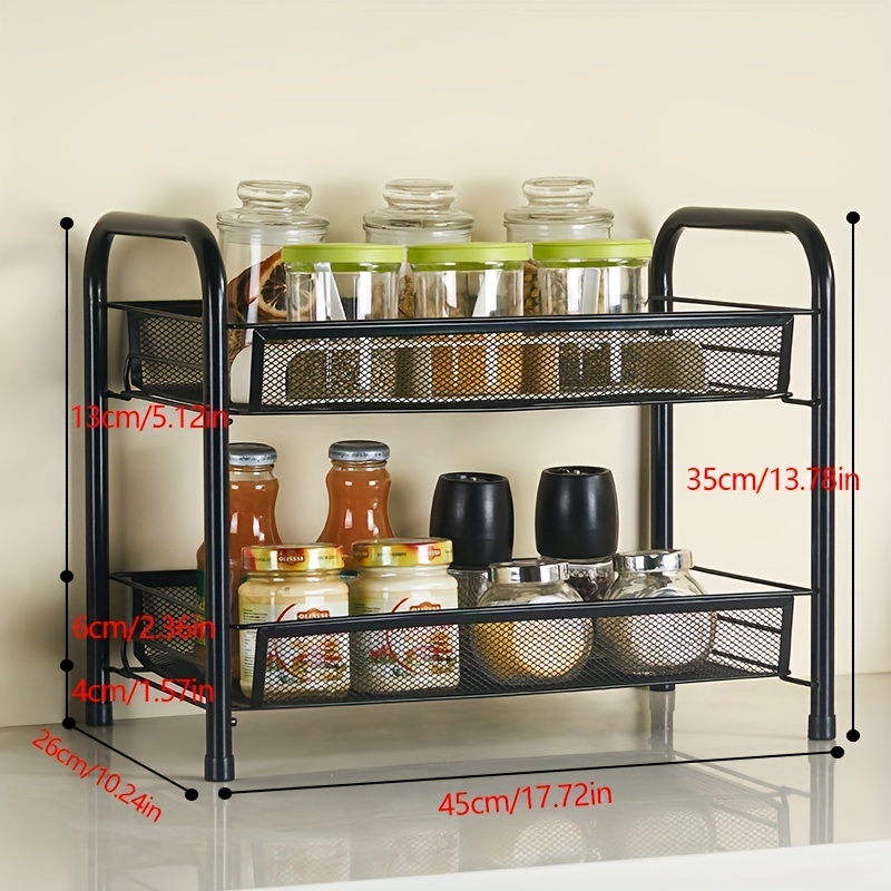 Younai Kitchen Countertop Stove Cupboard Storage Rack Dishes - Temu