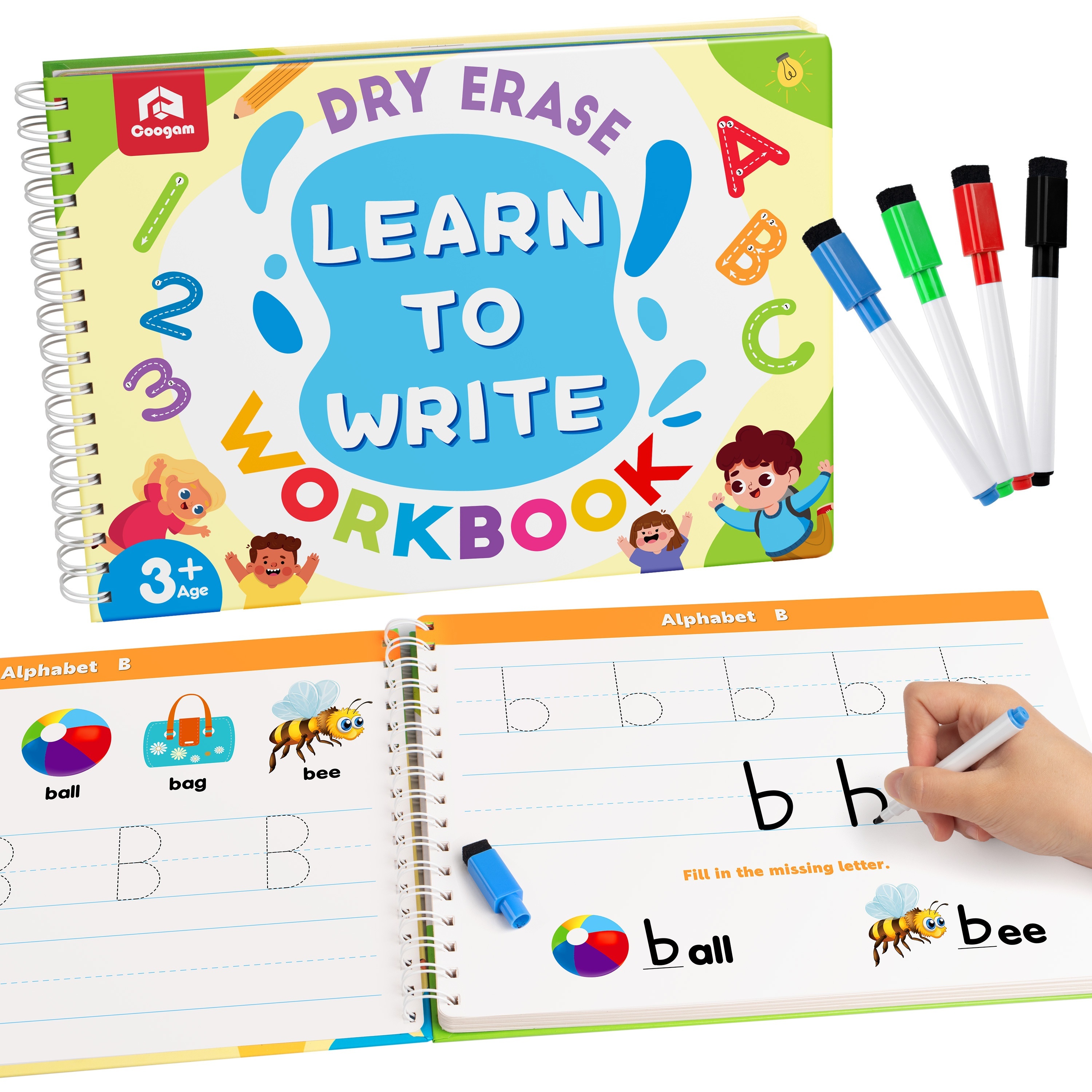 Toddler Writing Practice Book With Lines For ABC Kids: 140 Blank Pages With  Dotted Lines For easy practicing writing Alphabet | Number of pages for