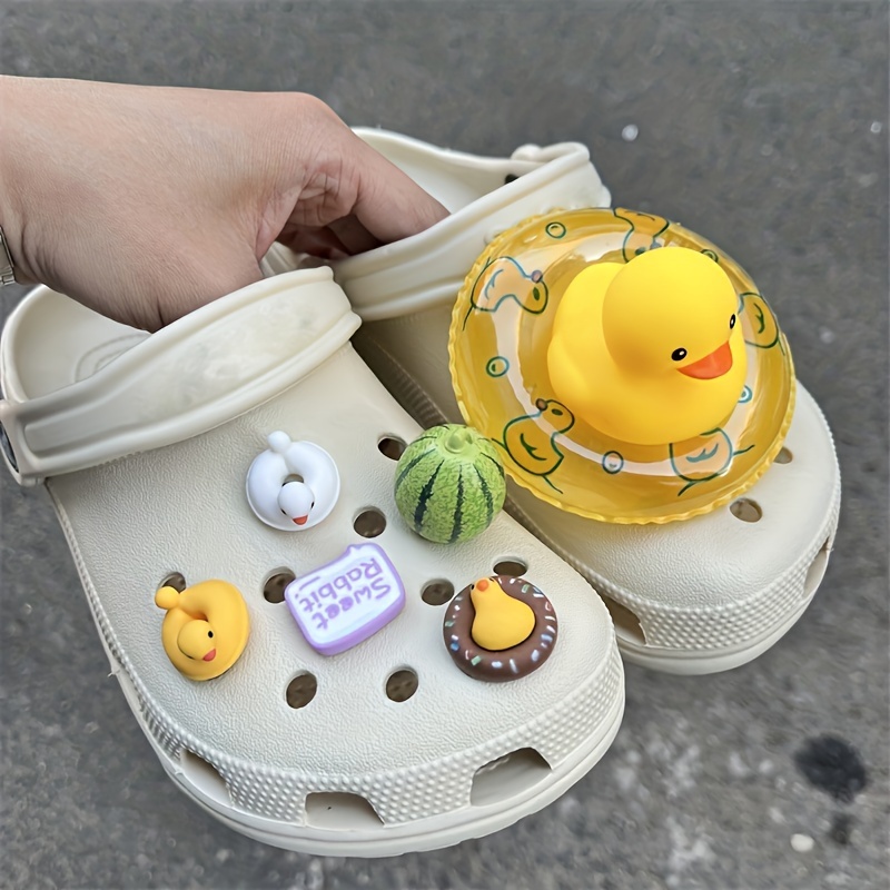 4/6/10/12pcs Sloth Series Kawaii Cartoon Shoes Charms for Clogs Sandals Decoration, Shoes DIY Accessories,Temu