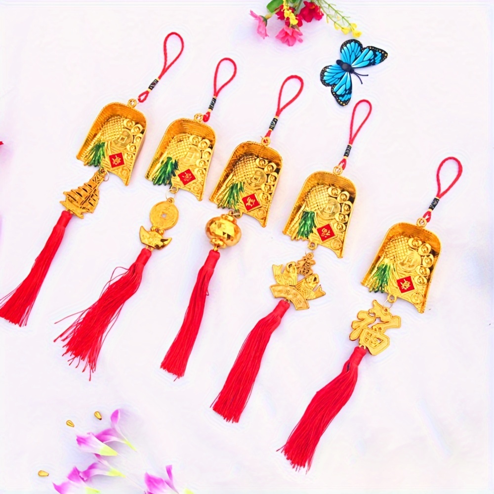 Chinese New Year Decorations 2024 Year Of Dragon Pendant Car - Temu