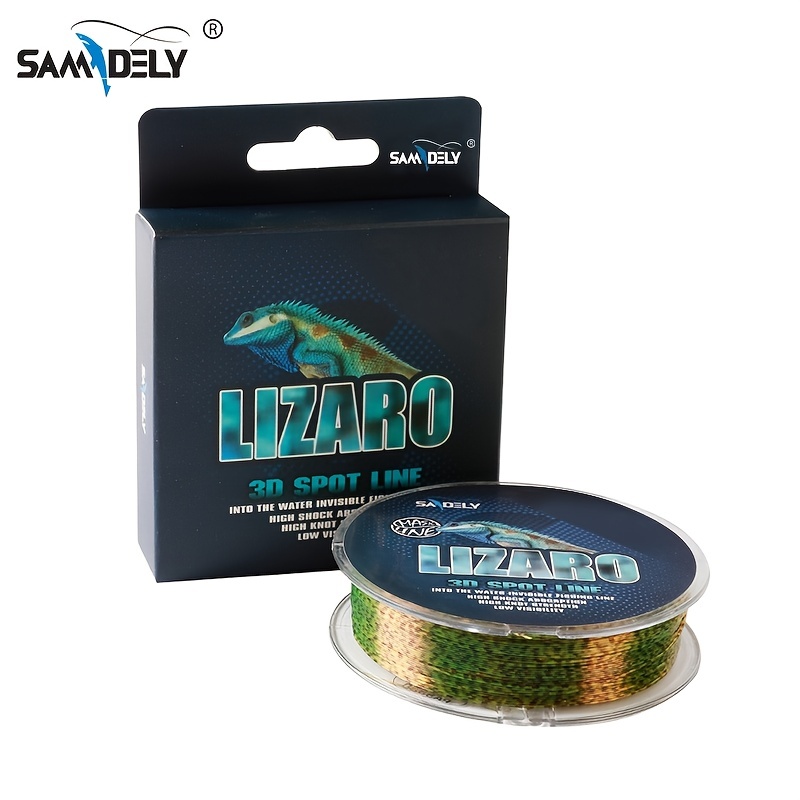 * Invisible Abrasion Resistant Monofilament Fishing Line - 110Yds Superior  Camo Green Spot Nylon Material - Low Visibility, Knot Friendly - Idea