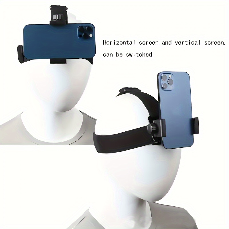 1pc head mounted mobile phone holder first person view video outdoor live shooting bracket