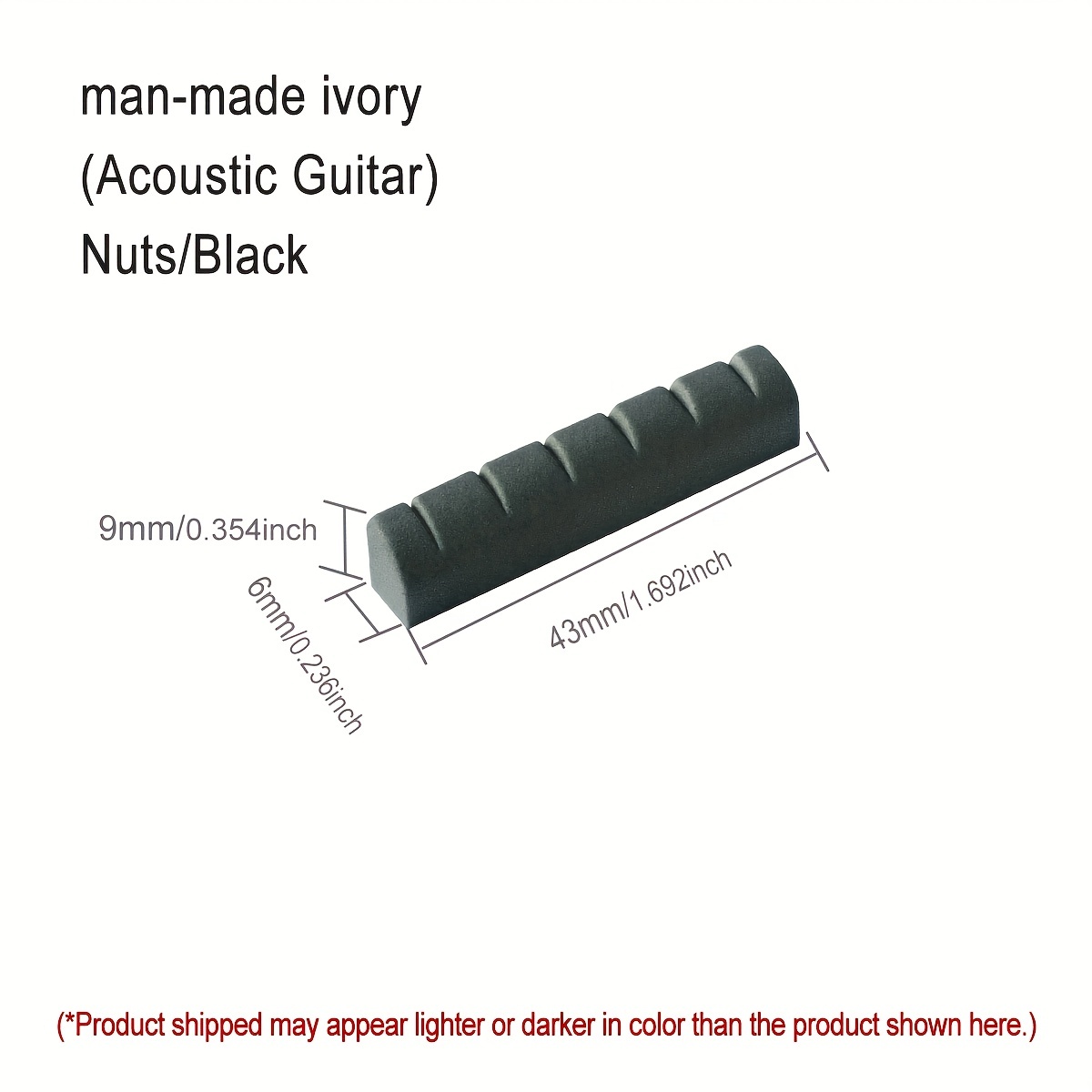 Guitar Nut sadlle black Acoustic Guitar String Bridge Temu