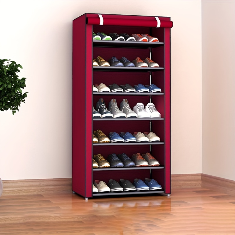 Shoe Rack, Dustproof Shoe Cabinet, Multi-layer Simple Shoes Storage Rack  For School Dormitory, Easy To Assemble, Free Standing Shoe Shelf - Temu  Poland