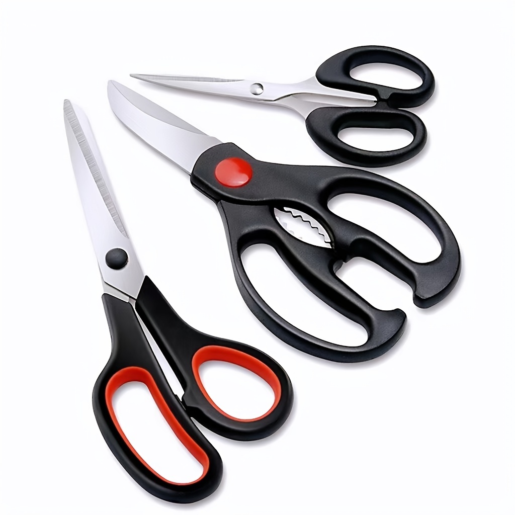 Commercial Grade Stainless Steel Kitchen Scissors For - Temu