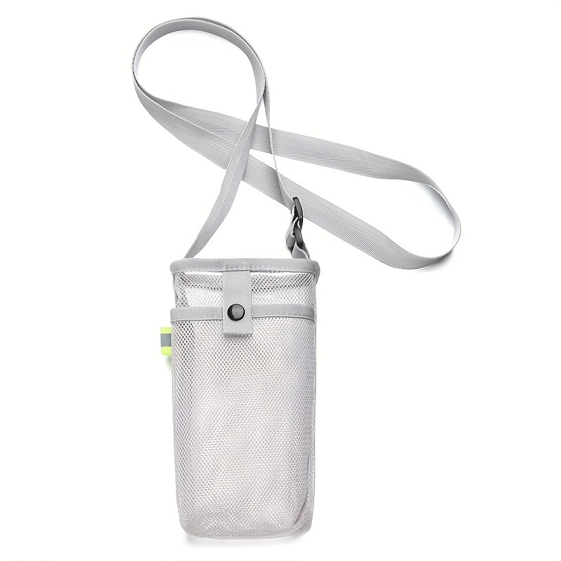 Best Water Bottle Holder - Sling - Pouch - Carrier - Case - Made of Mesh and Durable Nylon, Water Proof, Light Weight, Comfortable Shoulder Strap, Fit