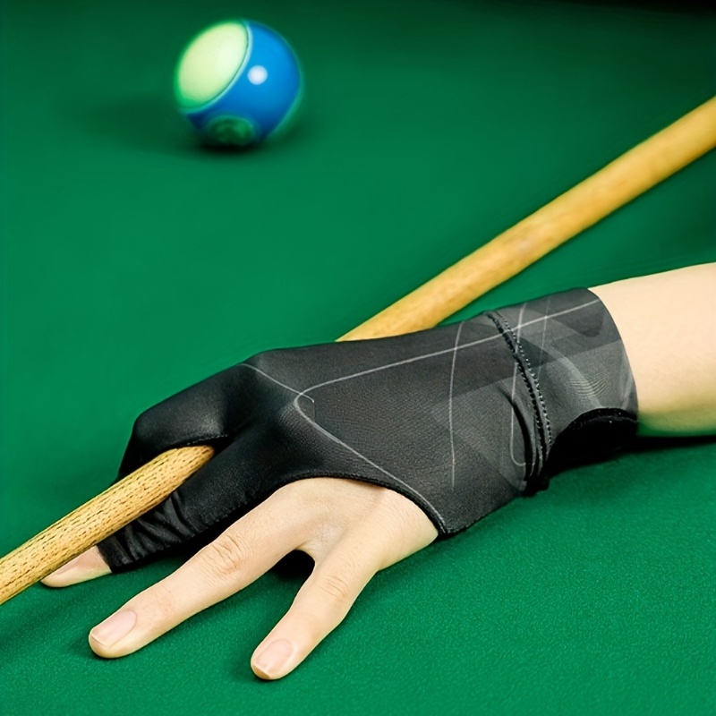 3 Fingers Billiards Gloves for Men Women Adjustable Billiard Pool Cue Glove  Shooter Cue Sports Gloves Pool Snooker Glove Elastic Snooker Cue Gloves for  Left Hand 1 Piece