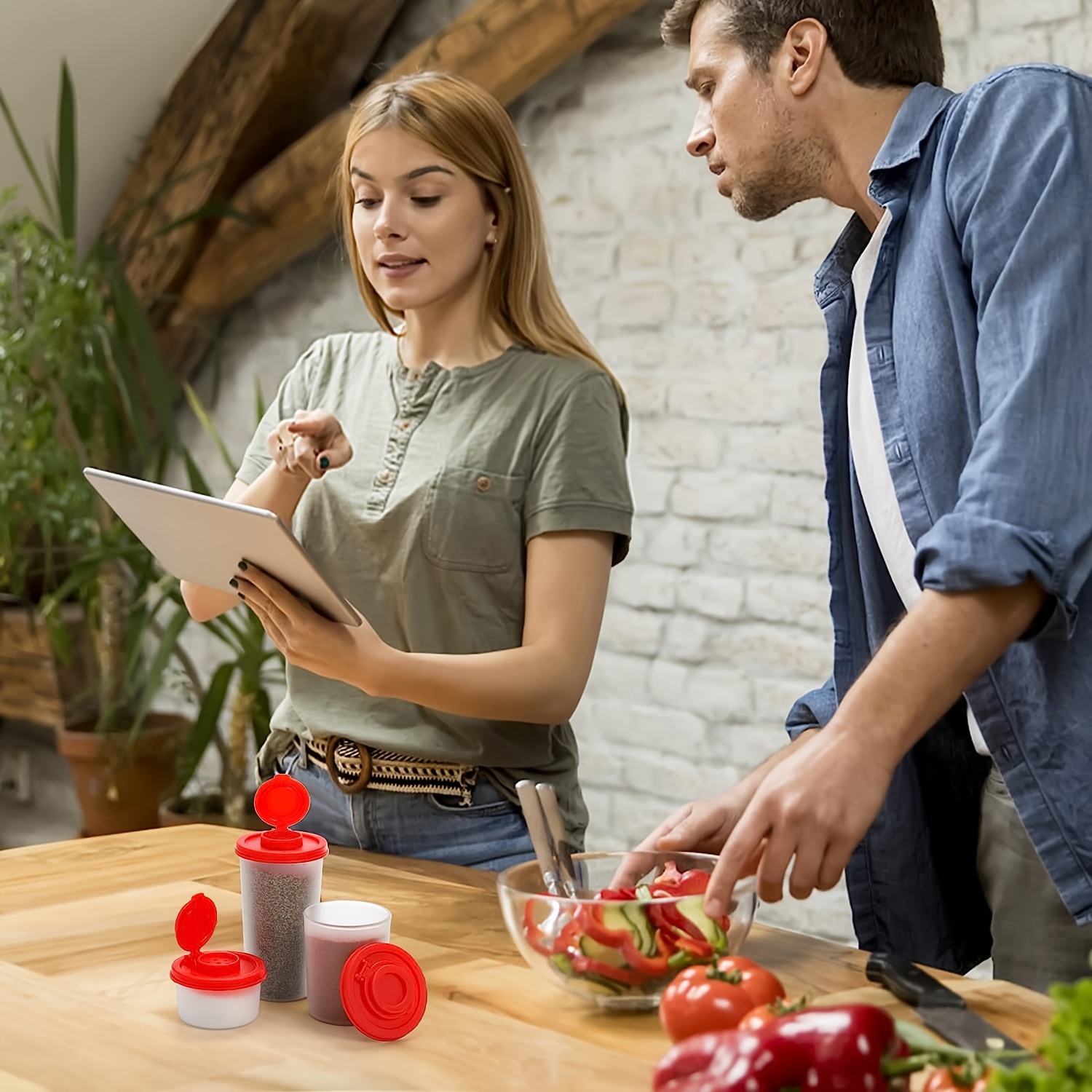 1 Pezzo Saliera, Pepe Set, Saliera Grande Antiumidità Per Campeggio Picnic  Esterno, Dispenser Spezie Da Cucina, Barattolo Spezie Da Viaggio, Bottiglia  Trasparente Con Coperchio Rosso, Barattolo Spezie Di Plastica, Forniture Da  Cucina