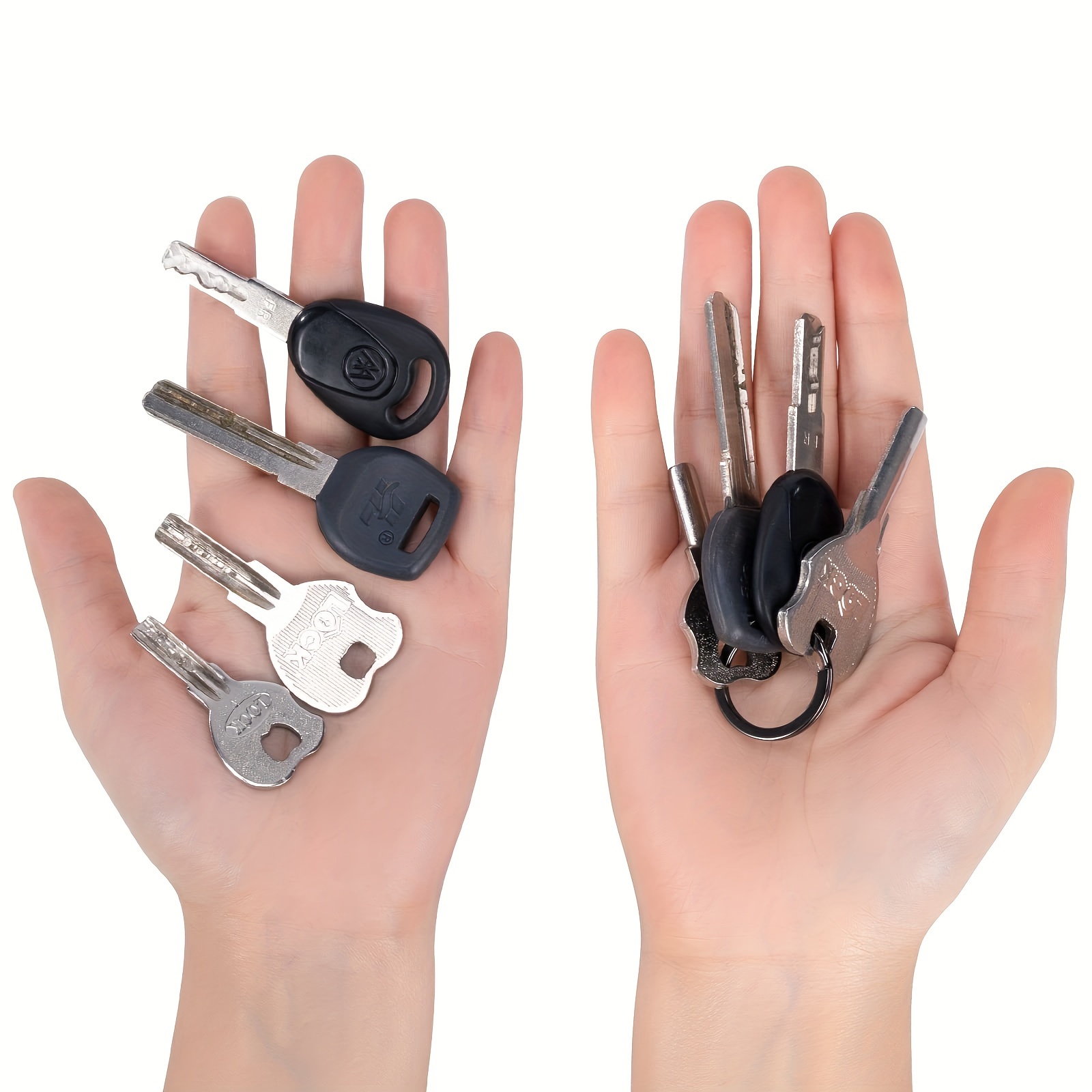 10pcs Heavy Duty Key Rings, Metal Key Rings Round Split Key Rings Bulk for Keychains Key Chain Rings,Temu
