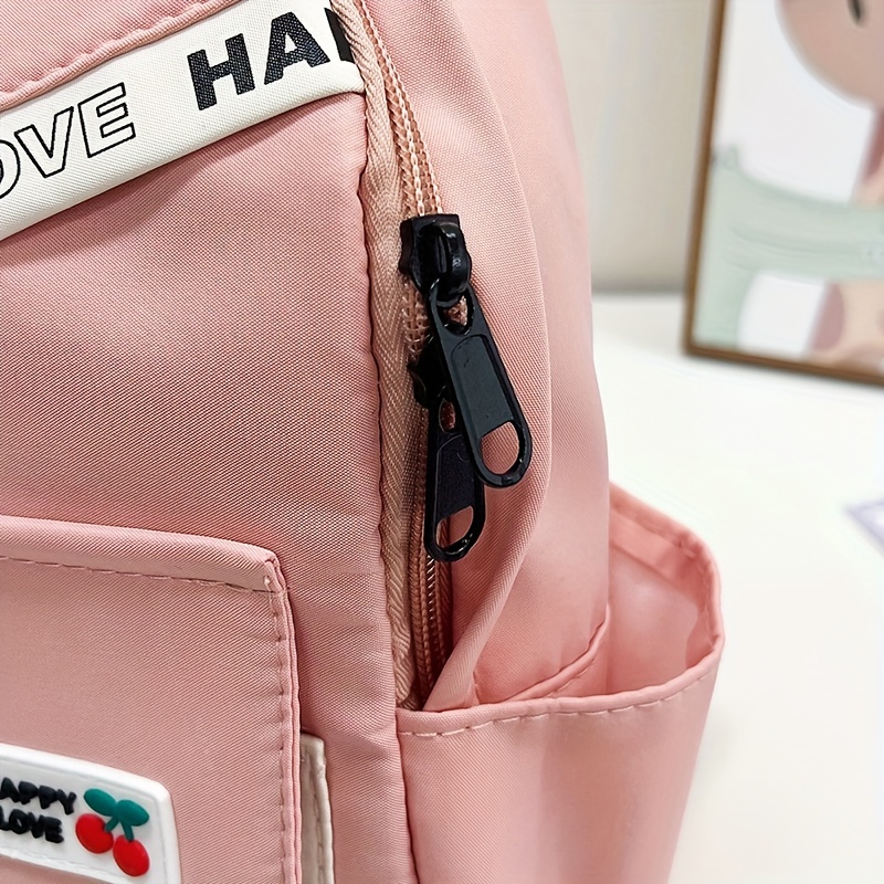 Plush Cat Cartoon Backpack Lightweight Travel Nylon Schoolbag