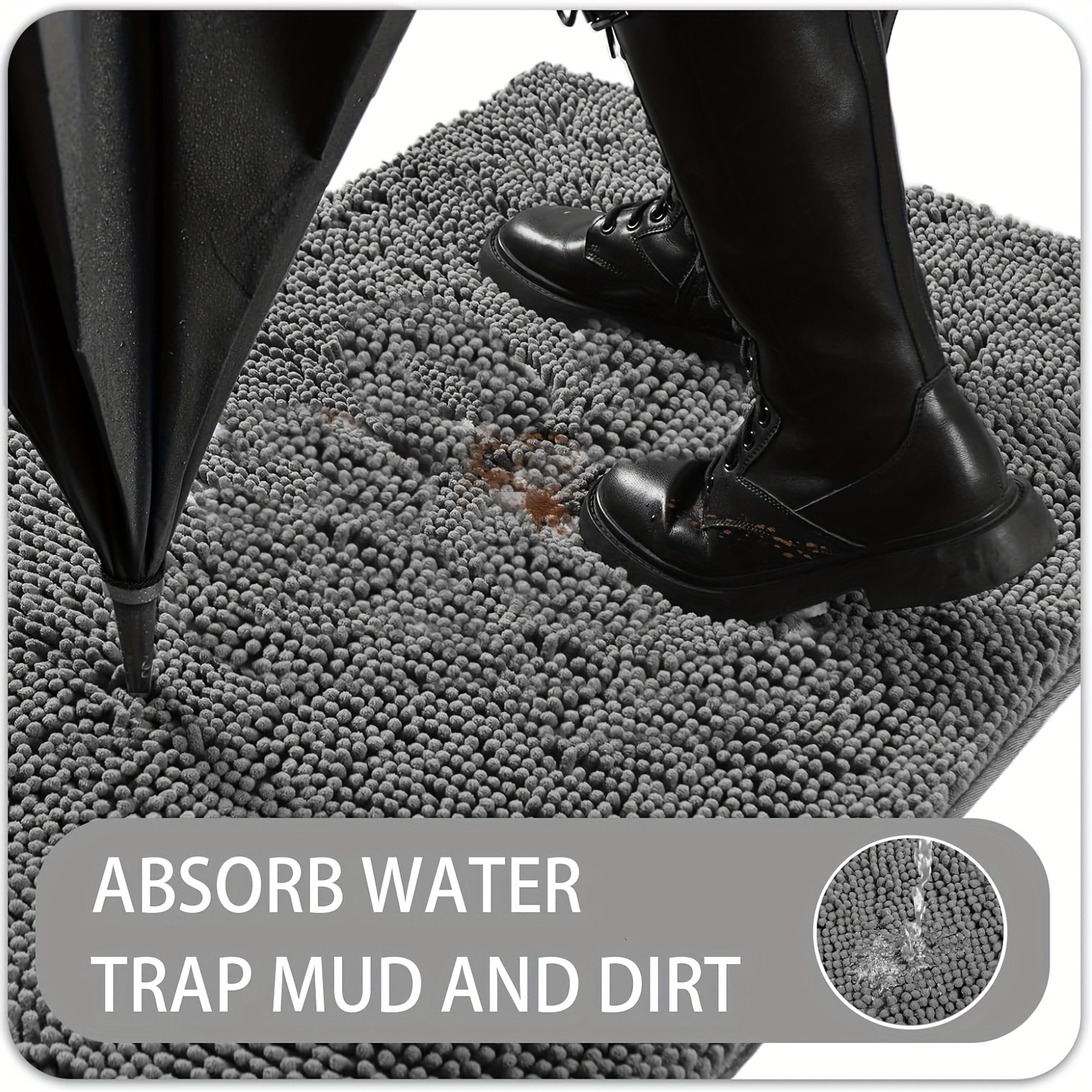 Mud Paw Dog Door Mat Absorbs Moisture And Dirt Absorbent Non - Temu