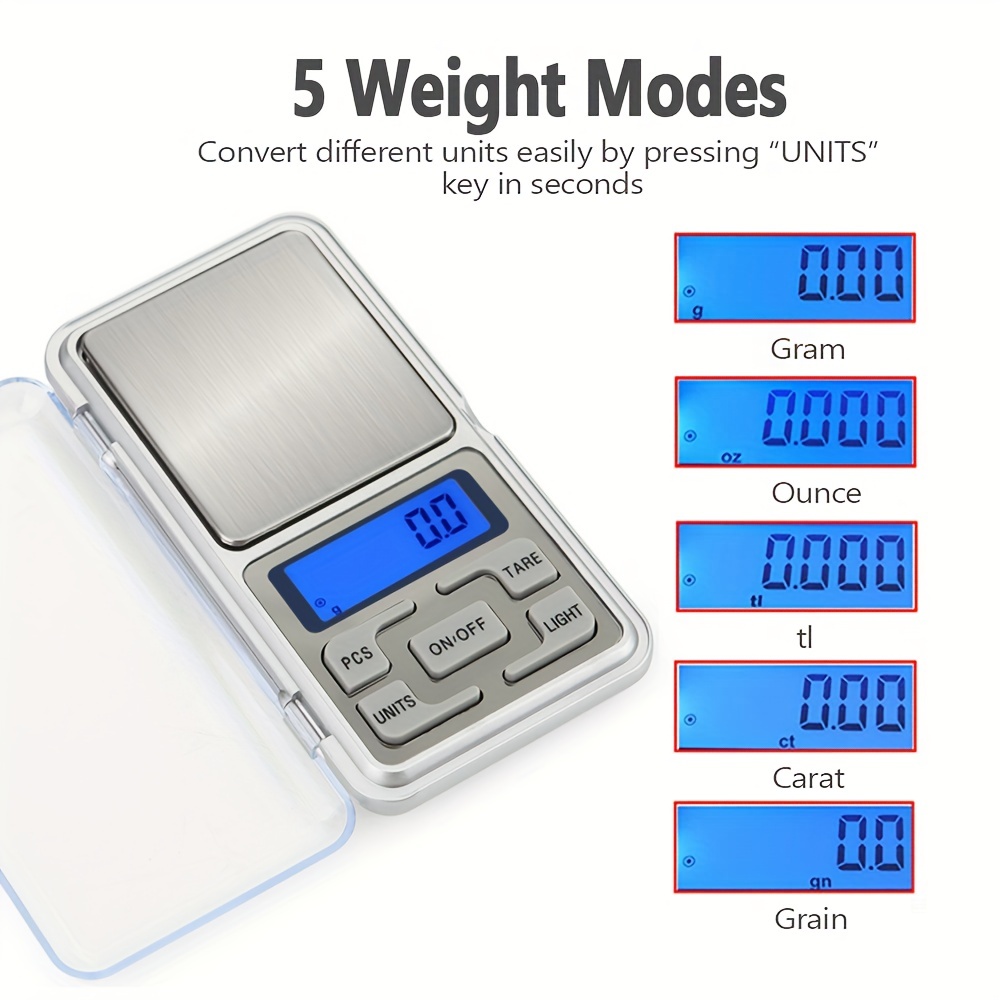 Mini Digital Pocket Scales Lcd Display For Diamond Weighting - Temu