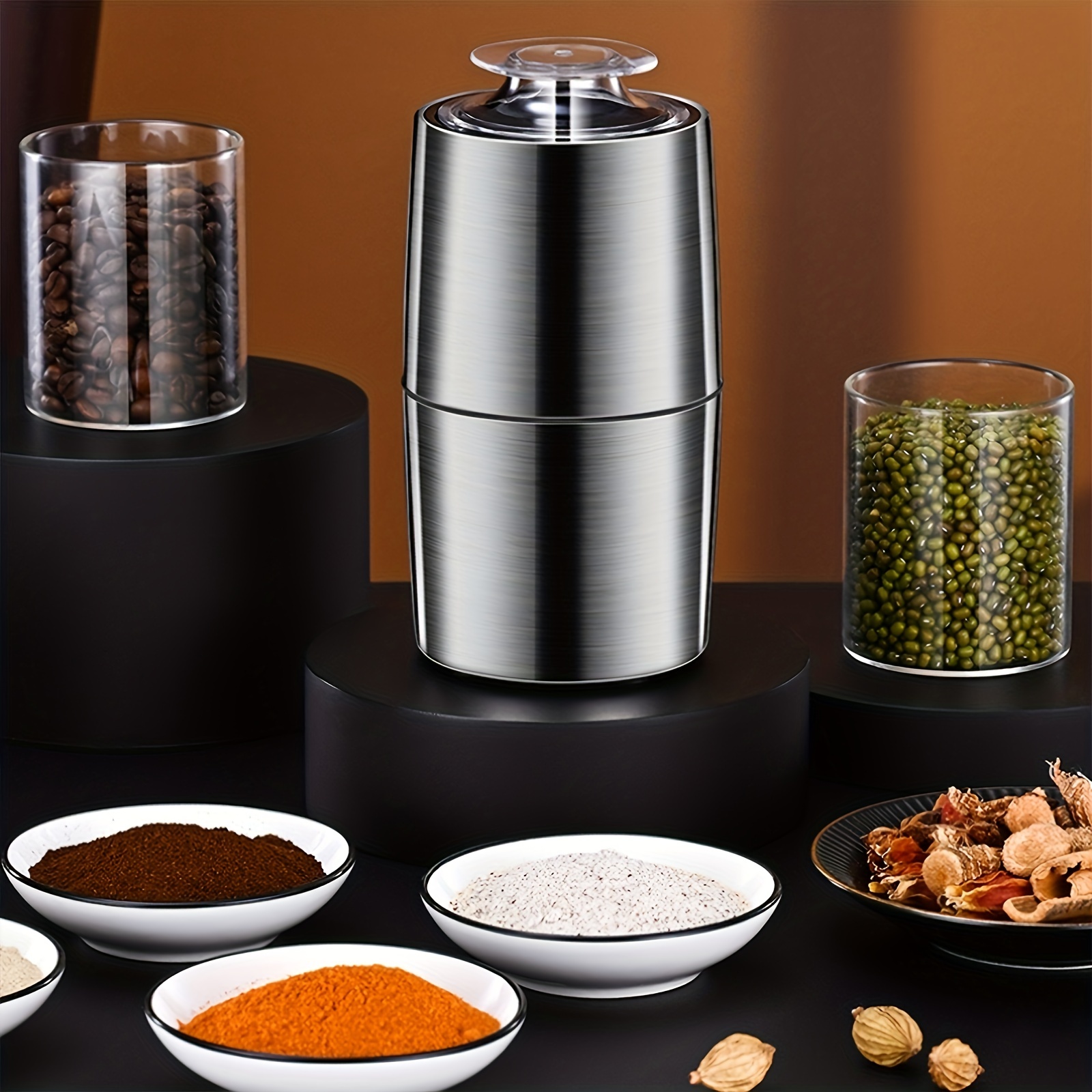 Electric Coffee Grinder Stainless Steel Blade Spice and Herb