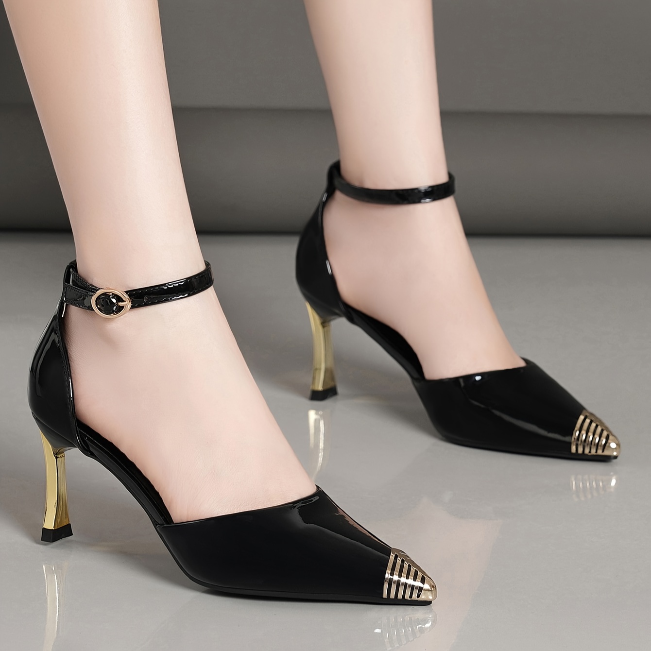 Zapatos de tacón puntiagudos para mujer, zapatos de vestir cómodos y  elegantes de moda para mujer, zapatos de vestir con tacón de aguja