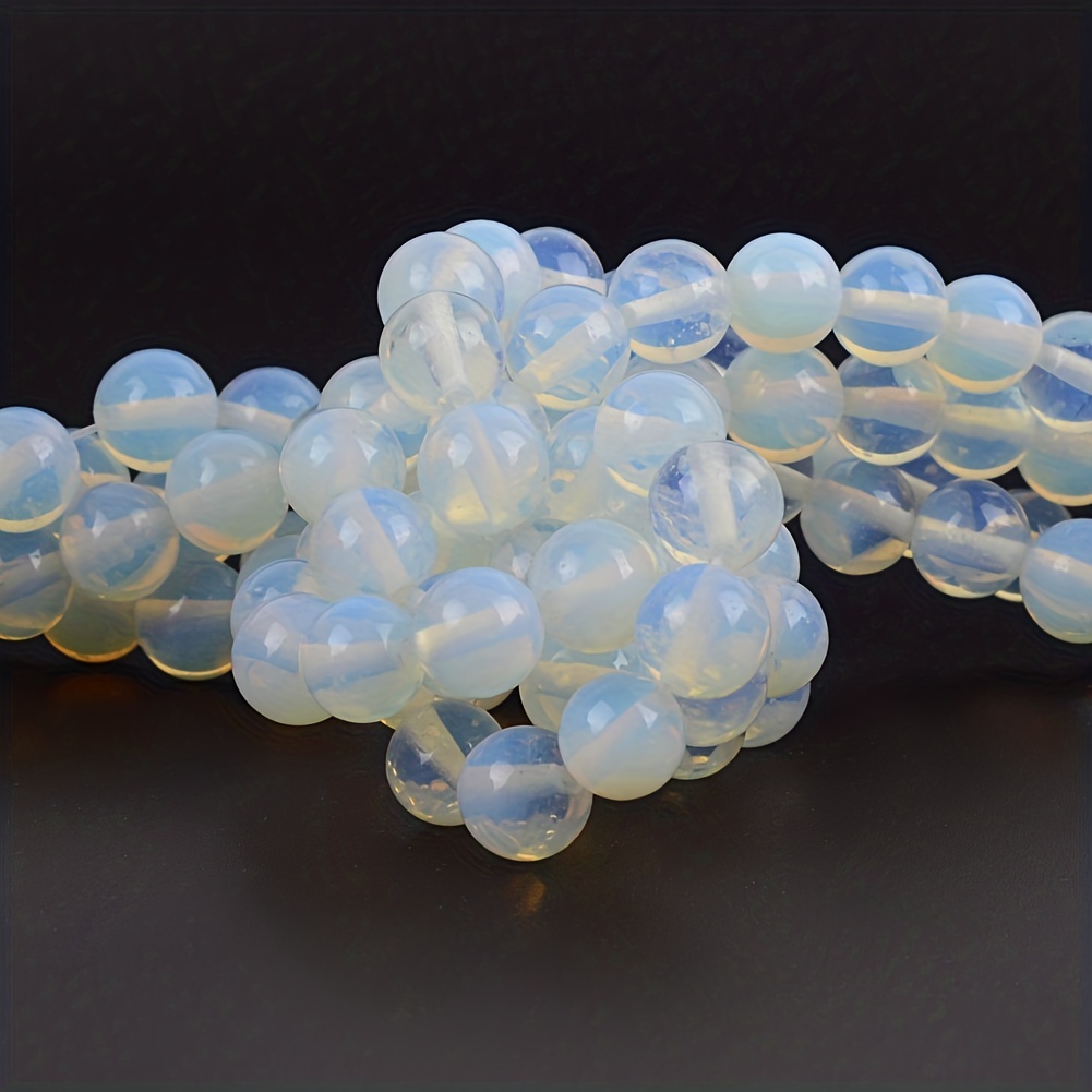 White Opaque 12mm Round Plastic Beads (60pcs)