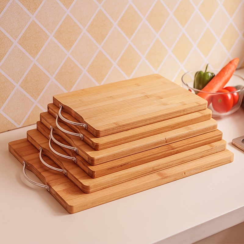 Bamboo Chopping Board, Large Thickened Bamboo Chopping Board, Kitchen Chopping  Board For Cutting Meat Vegetables Fruits, Kitchen Supplies, Kitchen Gadgets  - Temu