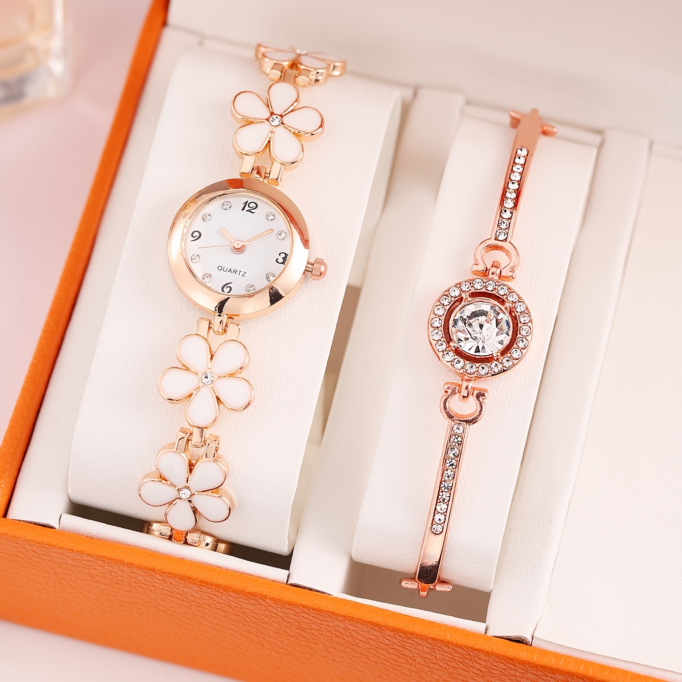 Ladies Bracelet Watch Creatively Shaped Luxury Casual Watch - Temu
