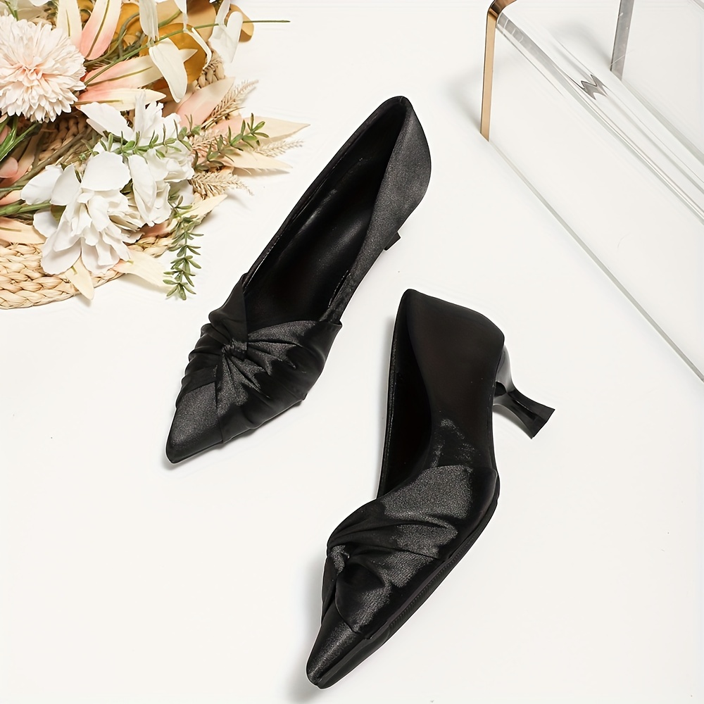 Kitten heel outlet bow shoes