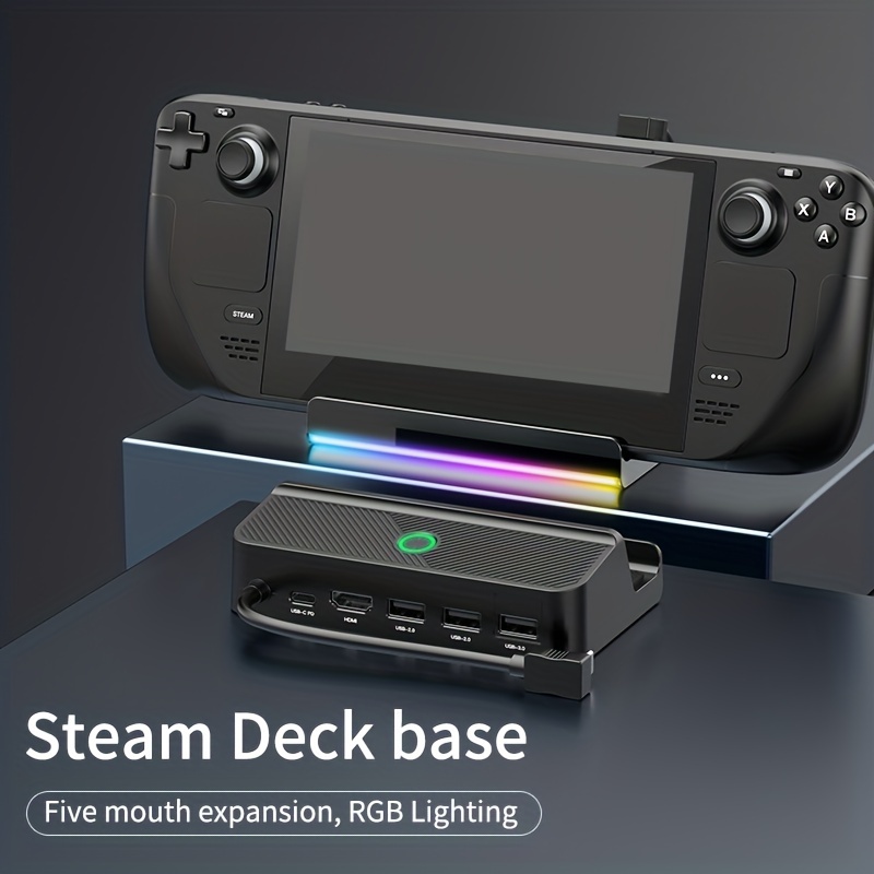 Steam Deck Docking Station with Fan 11-in-1 HDMI 2.0 Compatibility