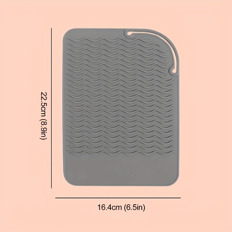 Silicone Heat Resistant Mat For Hair Straightener Flat Iron - Temu