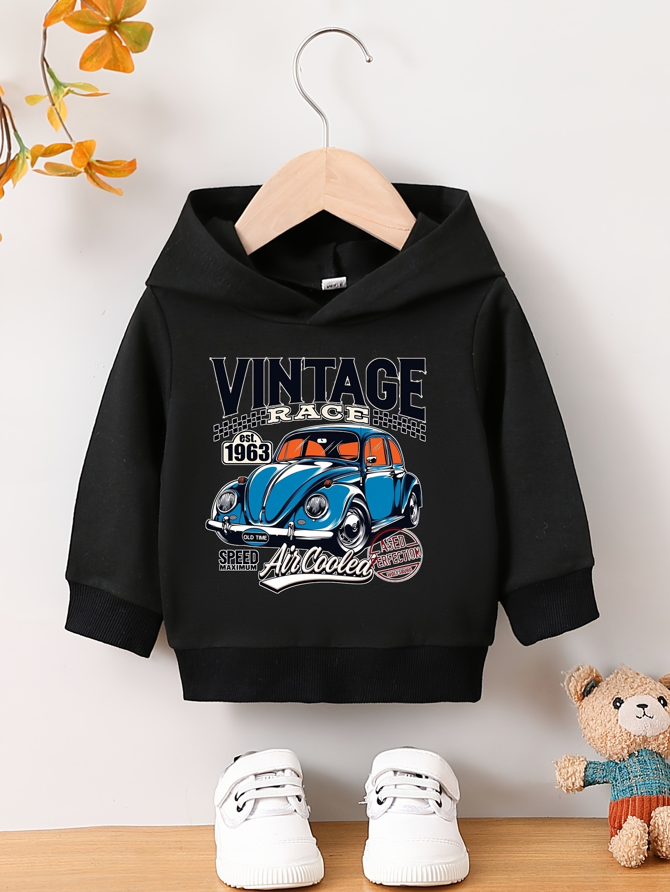 Baby blue vintage hoodie hot sale