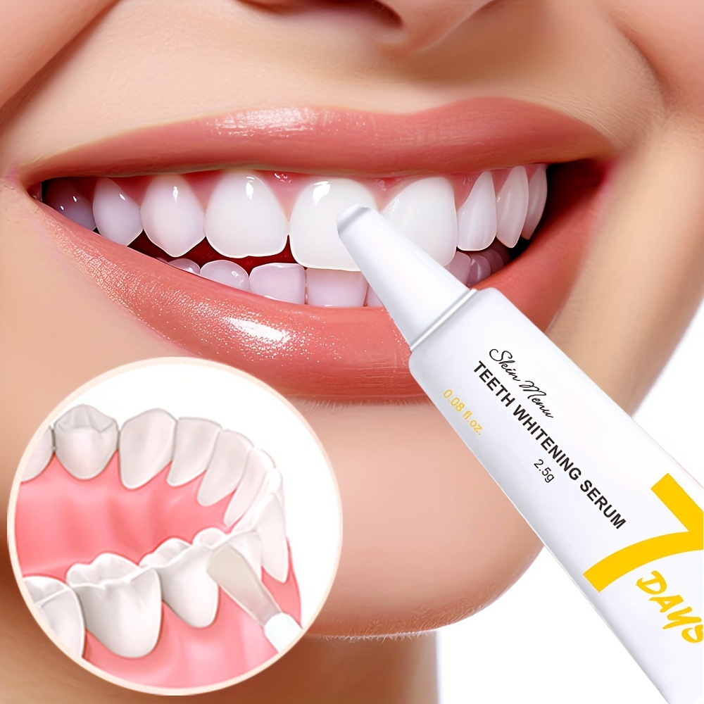 

2.5g (0.09oz)x7pcs Teeth Cleansing , Color Corrector Serum For Teeth, Tooth Bleaching Cleaning Serum For Sensitive Teeth