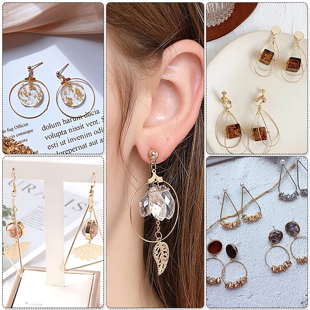  Hoop Earrings for Jewelry Making Beading Hoop Earring Finding  Earring Beading Hoop Beading Hoop Earring Supplies Round Beading Hoop  Earring Finding Components for DIY Jewelry Making