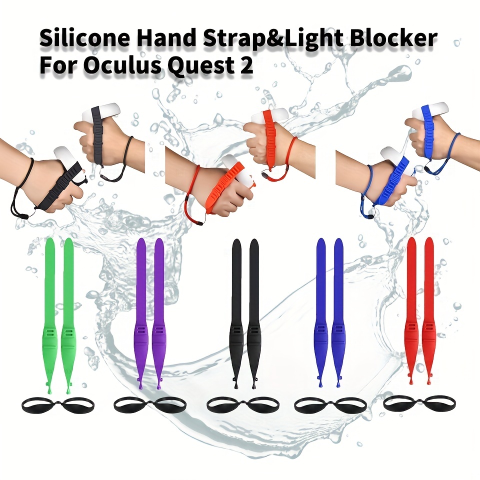 adjustable hand strap light blocker soft non slip strap for touch controllers compatible with oculus quest 2 vr gaming for quest 2 accessories