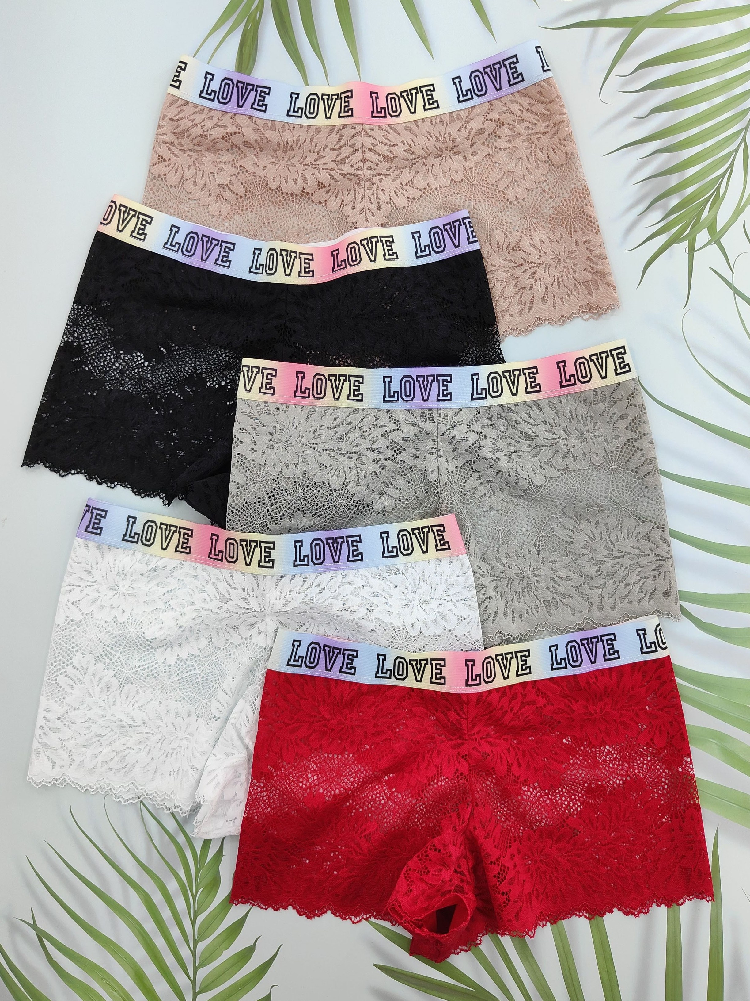 3pcs Star Print Boyshort Panties, Soft & Comfortable Bow Tie Panties,  Women's Lingerie & Underwear