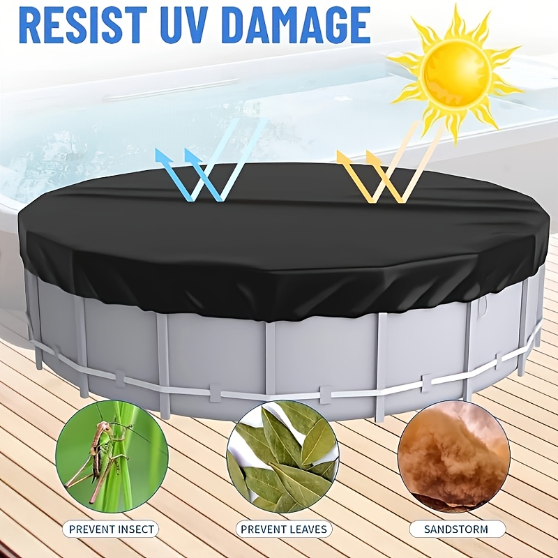 Inflatable, Leakproof 18 solar pool cover for All Ages 