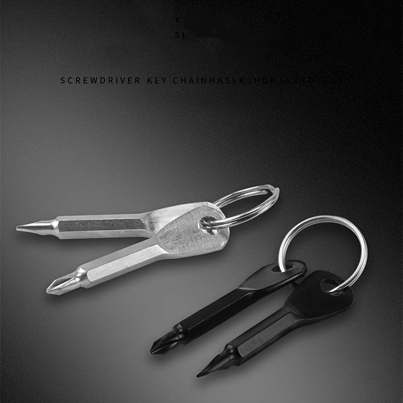 Portable Phillips Slotted Screwdriver Outdoor Key Ring - Temu